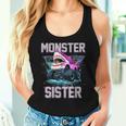 Shark Monster Truck Sister Monster Truck Are My Jam Truck Women Tank Top Gifts for Her