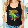 Soccer Dinosaur Trex Colombia Flag Boys Girls Toddler Women Tank Top Gifts for Her