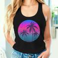 Sunset Cool Summer Vacation Beach Palm Tree Women Tank Top Gifts for Her