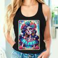 Tarot Card Dia De Los Muertos Woman Catrina Day Of The Dead Women Tank Top Gifts for Her