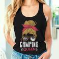 Tent Camper Outdoor Mom Girl Camping Queen Tank Top Frauen Geschenke für Sie