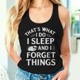 Thats What I Do I Sleep And I Forget Things Lazy Sloth Canotta da donna Regalos para ella