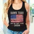 Usa Flag Hawk Tuah 24 Spit On That Thang 2024 Women's Tank Top Frauen Geschenke für Sie