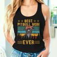 Vintage Retro Best Pit Bull Mom Ever Dog Lover Día De La Madre Camiseta sin mangas para mujer Regalos para ella