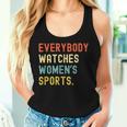 Vintage Retro Sport Lover Todos Relojes Deportes Camiseta sin mangas para mujer Regalos para ella