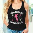 Wander Woman Donne Ragazze Scritta Divertente Escursionismo Montagna Canotta da donna Regalos para ella