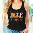 Wine Turkey Family Wtf Thanksgiving Women Tank Top Gifts for Her