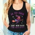 Women's From 250 KmH Zzug Mein Besen Nach Rechts Witches Saying Tank Top Frauen Geschenke für Sie