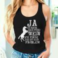 Women's Ja Ich Rieche Nach Pferde Horse Sayings Horse Girl Tank Top Frauen Geschenke für Sie