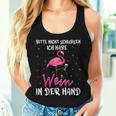 Women's Weinkönigin Bitte Nicht Schubsen Ich Habe Wein In Der Hand Tank Top Frauen Geschenke für Sie