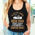 Women's Zegt Euch Wie Man Stapler Fahrt Forklift Driver Tank Top Frauen Geschenke für Sie