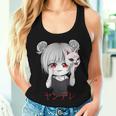 Yandere Anime Girl Kitsune Mask Otaku Kawaii Tank Top Frauen Geschenke für Sie