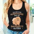 Zwergspitz Glitter Pomeranian Dog Woman Tank Top Frauen Geschenke für Sie