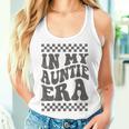 In My Auntie Era Retro Groovy Cool Aunt Auntie Club Gray Tank Top Frauen Geschenke für Sie