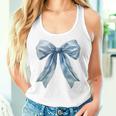 Baby Blue Bow Cute Coquette Y2k Clean Girl Aesthetic Women Women Tank Top Gifts for Her