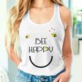 Bee Happy Bienen Schwarz Blue Tank Top Frauen Geschenke für Sie