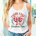 Candy Cane Crew Christmas Coquette Bow Sweet Candy Xmas Girl Women Tank Top Gifts for Her