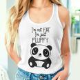Con Texto En Inglés Im Not Fat Im Just Fluffy Panda Hombre Camiseta sin mangas para mujer Regalos para ella