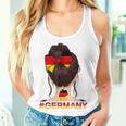 Deutsches Mädchen Messy Bun Mit Deutschland-Flagge Tank Top Frauen Geschenke für Sie