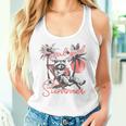 Feral Girl Summer Meme Feral Raccoon Summer Vacation Women Tank Top Gifts for Her