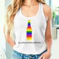 Fun Rainbow Beer Bottle Gay Lesbian Trans Pride Lgbt Women Tank Top Gifts for Her