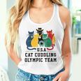 Cat Quote Cat Cuddling Olympic Team Cool Women Women Tank Top Gifts for Her