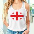 Georgia Flag Georgia Flag Georgian Flags Women's Tank Top Frauen Geschenke für Sie