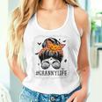 Granny Messy Bun Spooky Pumpkin Grandma Halloween Costume Women Tank Top Gifts for Her