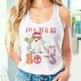 I'm Just Here For The Boos Ghost Halloween Margarita Groovy Women Tank Top Gifts for Her