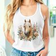 Palomino Horse Blue Tank Top Frauen Geschenke für Sie