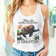 Sloth Bin Da Kann Losgehen Und Ja Es Escaliert Eh Costume Gray Tank Top Frauen Geschenke für Sie