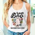 Spooky Bride Floral Ghost Wedding Bachelorette Halloween Women Tank Top Gifts for Her
