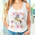 Teaching My Boos Teacher Cute Ghost Groovy Teacher Halloween Women Tank Top Gifts for Her