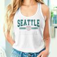 Vintage Team Seattle Baseball Game Day Women Tank Top Gifts for Her