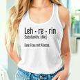 Women's Teacher Leh-Re-Rin Ein Frau Mit Klasse Tank Top Frauen Geschenke für Sie