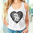 Youth Goth Kid Black Heart & Skulls Alternative Emo Boys Or Girls Women Tank Top Gifts for Her