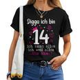 14Th Birthday Girl Digga Ich Bin 14 Jahre Nager T-shirt Frauen