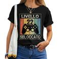22 Anni Compleanno Maschio Ragazza Decorazioni Gamer 1999 Maglietta da donna