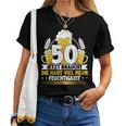 50Th Birthday Beer Slogan T-shirt Frauen