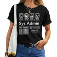 Amministratore Di Sistema Del Computer Unix Linux Coffee Sys Admin Maglietta da donna