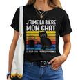 Apéro J'aime La Bière Et Mon Chat Humour Homme Cadeau T-shirt femme