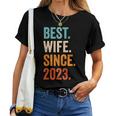 Best Wife Since 2023 1 Hochzeitstag 1 Jahr T-shirt Frauen