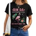 Bin Da Kann Losgehen Girls' Evening Flamingo S T-shirt Frauen