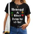 Binokel Player Swabian Schwabe Beer Benoggl T-shirt Frauen