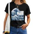 Blue Cats Wave For Kamala Drôle Chat Propriétaires Kamala Harris T-shirt femme
