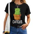 Cactus Cat Messicano Cactus Cinco De Mayo Catcus Maglietta da donna