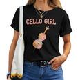 Cello Girl Cello Playerioloncello Cellist S T-shirt Frauen