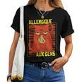 Chat Humour Fille Enfant Allergique Aux Gens T-shirt femme