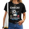 Check Primary School Abgehakt School Farewell Graduation Panda T-shirt Frauen