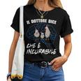 Chicken Agricoltore Pollo Divertente Incurabile Pollo Pazzo Maglietta da donna